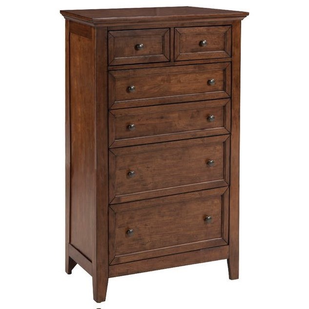 Intercon San Mateo INCSMBR8806TUSC Transitional Chest of Drawers with Cedar Bottom Panels